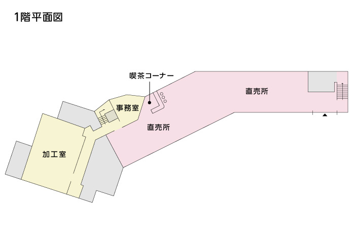 農村活性化センター1階平面図