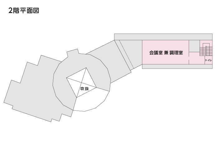 農村活性化センター2階平面図